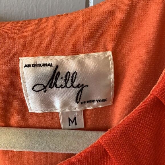 Milly Orange Knot Dress with Bow Size Medium - Picture 2 of 6